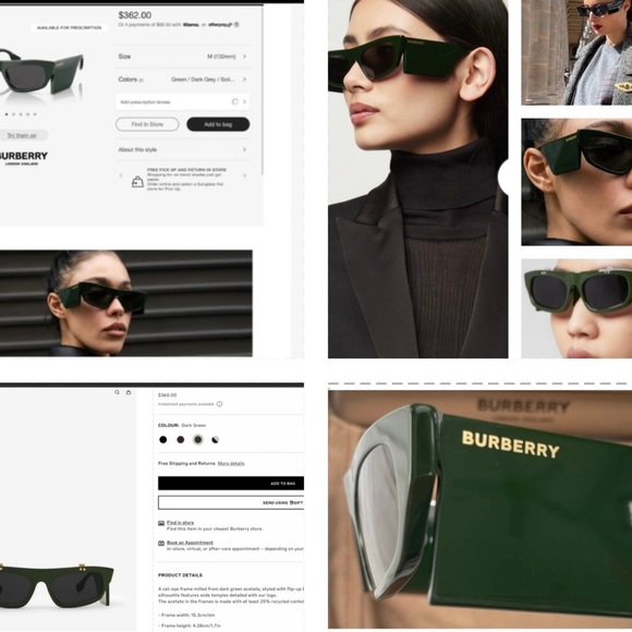 BURBERRY UNIQUE SUNGLASSES AT MILAN FASHION WEEK IN MILAN ON VICTORIA STELLA - Picture 13 of 16